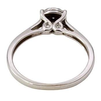 9ct white gold Diamond 0.15cts Cluster Ring size N